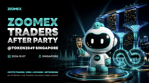 Zoomex to Host Traders After Party During TOKEN2049 Singapore, Connecting Traders and the Web3 Community